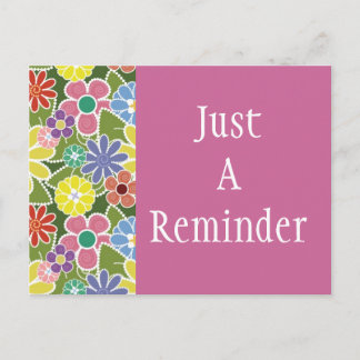 Fun Floral Bright Postcard