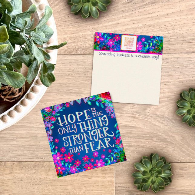 Fun Floral Hope Inspirational Kindness cards (Creator Uploaded)
