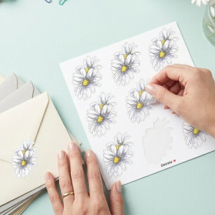 Fun Floral Watercolor Daisy Gift Wrap