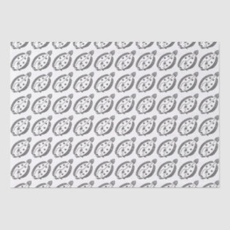 Fun Flounder Fish in Black and White Tissue Paper
