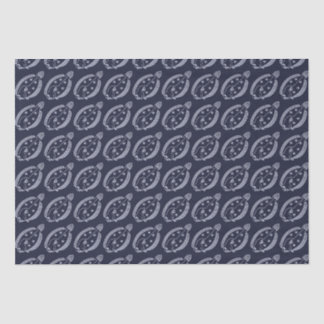 Fun Flounder Fish in Light Purple on Deepest Blue Tissue Paper