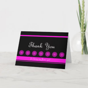 Fun Flower Girl Thank You Card