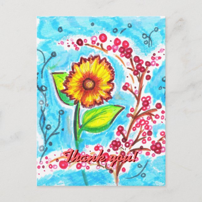 Fun Flower Postcard (Front)