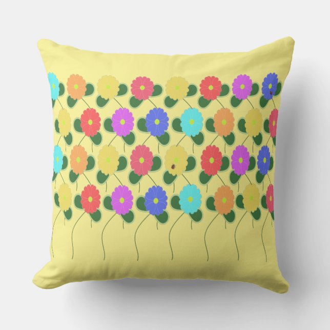 Fun Flowers Cushion (Front)
