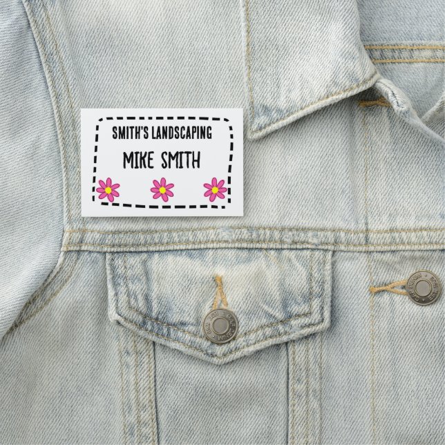 Fun Flowers Name Badge (In Situ)