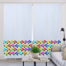 Fun Flowers on Pale Blue