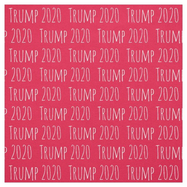 Fun Font Donald Trump 2020 Pattern Fabric (Swatch)