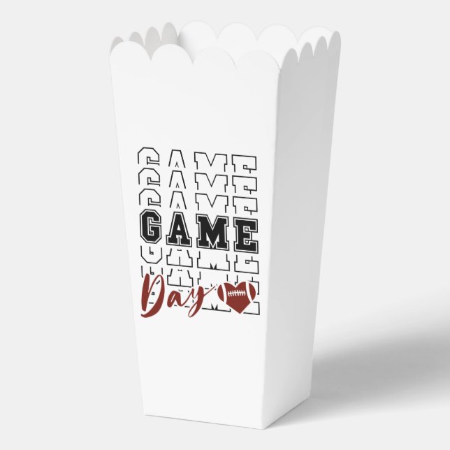 Fun Football game day word art  Favour Box (Front)