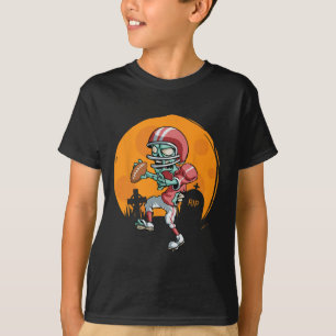 Fun Footll Zombie Player Halloween Footll Sport Gi T-Shirt