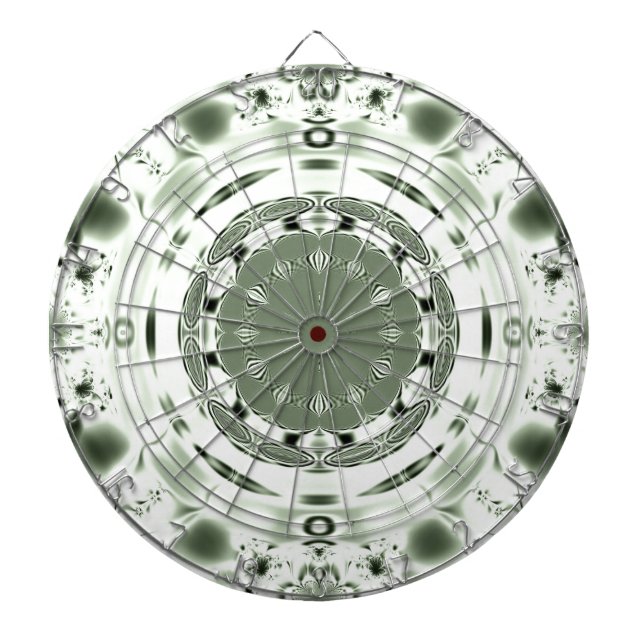 Fun Fractal Blank Background Dartboard (Front)