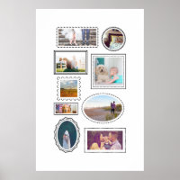 Fun Frames Nine Photo Custom Art Print