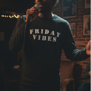 Fun Friday Vibes Word Art T-Shirt