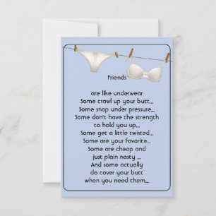 Fun Friend are like Underwear Fun Quote