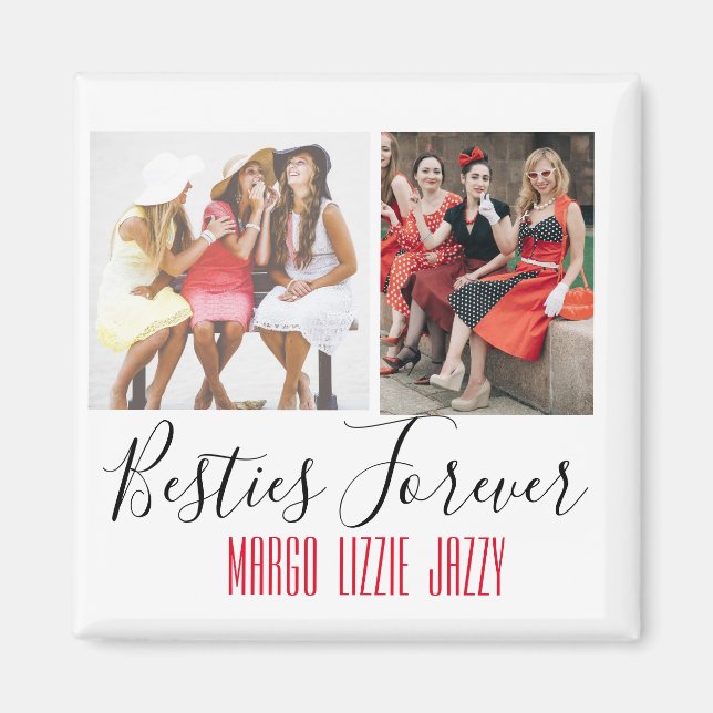 Fun Friendship Customised Photo  Magnet (Front)