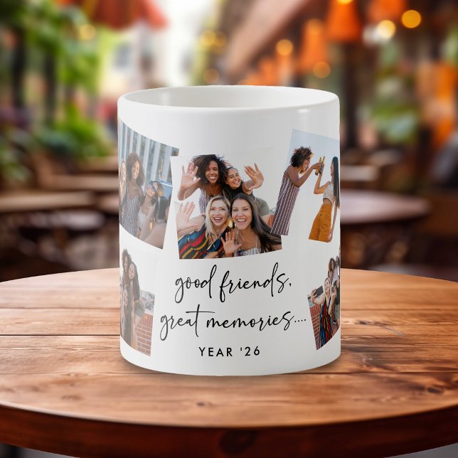 Fun Friendship Photo Collage Gift Coffee Mug (Creator Uploaded)