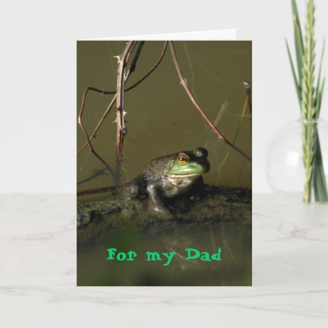 Fun Frog Fathers' Day Card (Front)