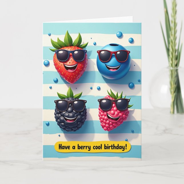 Fun Fruit Birthday Card (Front)