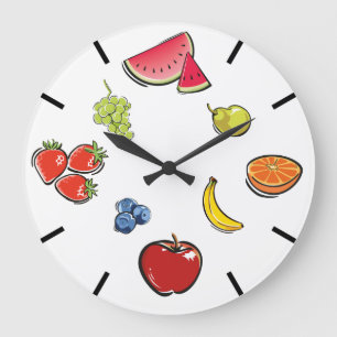 Fun Fruit Clock