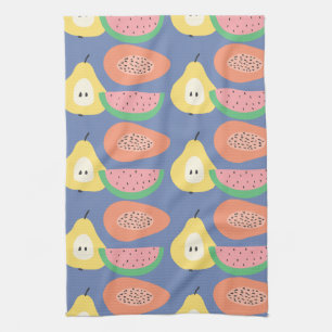 Fun Fruit Pattern Tea Towel