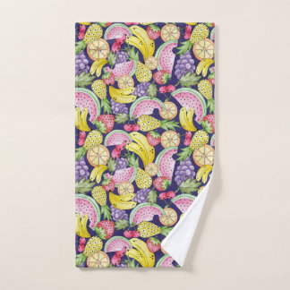 Fun Fruits Line Hand Towel