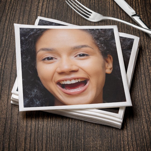 Fun Full Face Close Up Selfie Photo Napkin (Fun Full Face Close Up Selfie Photo Napkins
)