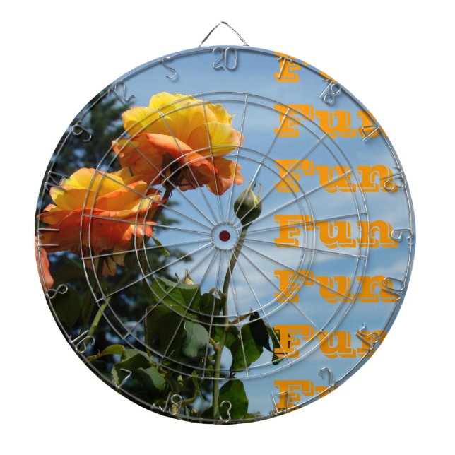 Fun Fun Fun Dart Boards Orange Blue Dartboards (Front)