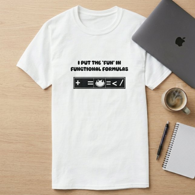 Fun Functional Formulas Spreadsheet Genius Design T-Shirt (Creator Uploaded)
