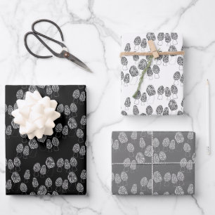 Fun Fungi Morel Mushroom Pattern Gift  Wrapping Paper Sheet