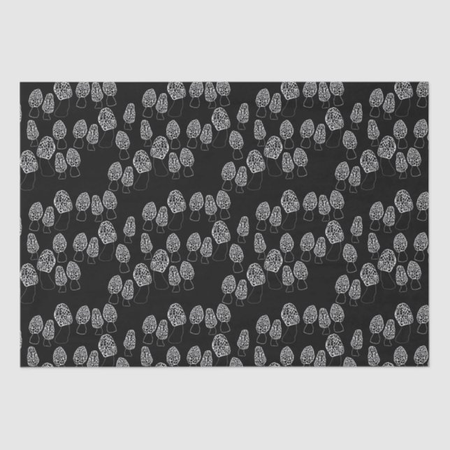 Fun Fungi Morel Mushrooms Pattern Gift   Tissue Paper (Front)
