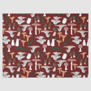 Fun Fungi Mushroom Fern Pattern Gift Tissue Paper