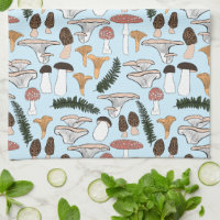 Fun Fungi Mushroom Fern Pattern