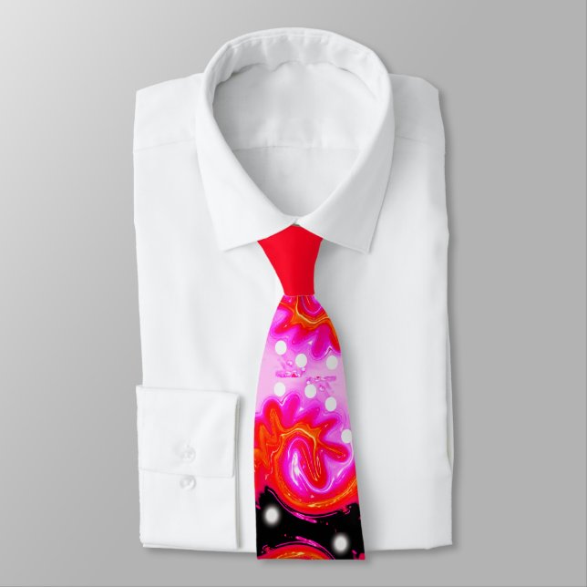 Fun funky festive Christmas celebration Tie (Tied)
