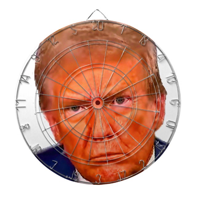Fun Funny Anti Trump Anti MAGA Republican Evil Dartboard (Front)
