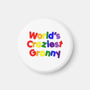 Fun Funny Grandmothers : World's Craziest Granny Magnet