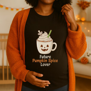 Fun Future Pumpkin Spice Lover Pregnancy Halloween T-Shirt