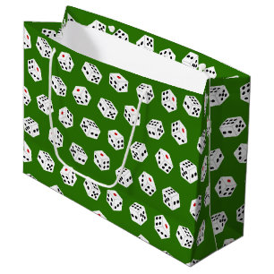Fun Gambling Casino dice pattern party bag