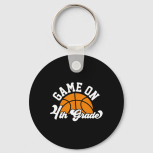 Fun Game On 4th Grade Basketball First Day Of Scho Key Ring
