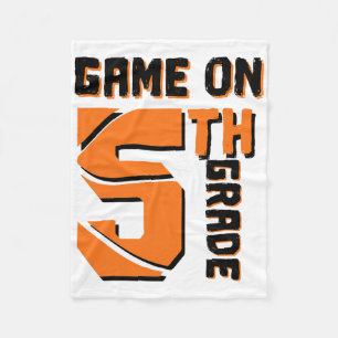 Fun Game On 5th Grade Sketll First Day Of School B Fleece Blanket