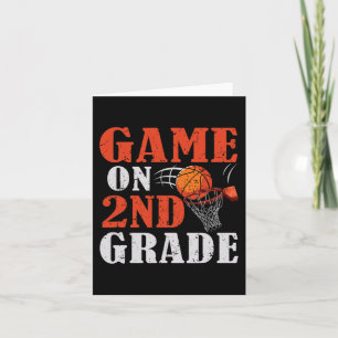 Fun Games On 2nd Grade Basketball Back To School F Card