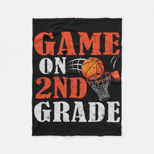 Fun Games On 2nd Grade Bysketbyll Byck To School F Fleece Blanket