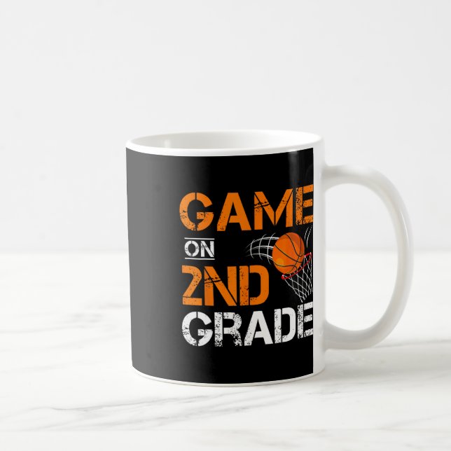 Fun Games On Second Grade Bysketbyll First Day Of  Coffee Mug (Right)