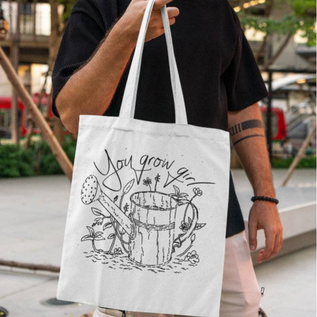 Fun Gardening Quote Tote Bag (Creator Uploaded)