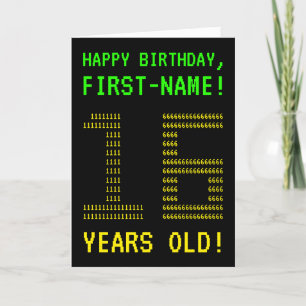 Fun, Geeky, Nerdy "16 YEARS OLD!" Birthday Card