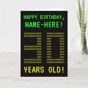 Fun, Geeky, Nerdy "30 YEARS OLD!" Birthday Card