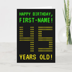 Fun, Geeky, Nerdy "45 YEARS OLD!" Birthday Card