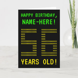 Fun, Geeky, Nerdy "56 YEARS OLD!" Birthday Card