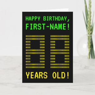 Fun, Geeky, Nerdy "88 YEARS OLD!" Birthday Card