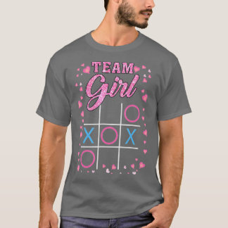 Fun Gender Reveal Baby Shower Party Team Girl Men  T-Shirt