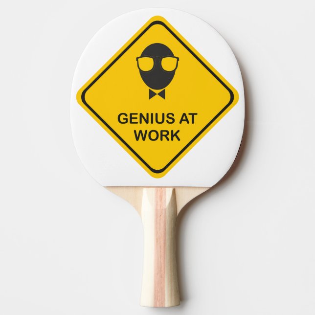 Fun Genius at Work Ping Pong Paddle (Front)