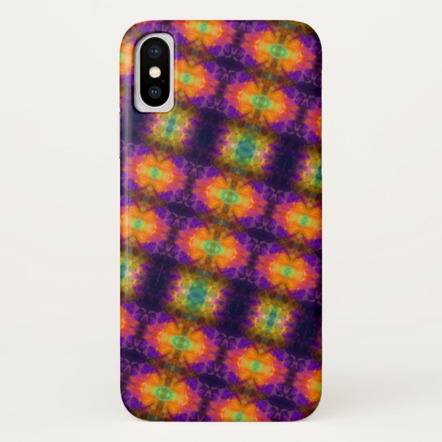 Fun Geometric Colourful Pattern Case-Mate iPhone Case (Back)